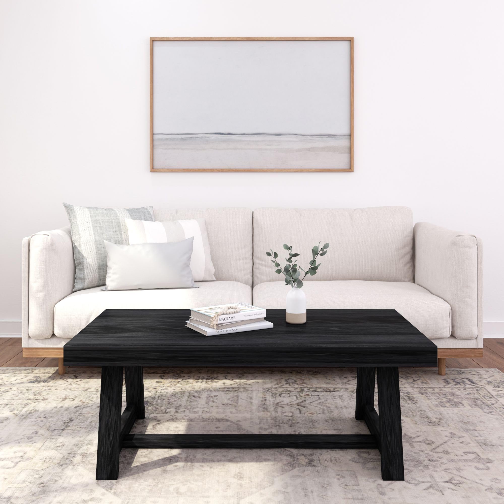 4166 charcoal 1200mm×590mm NEW Amazon.com: Plank+Beam Classic Rectangular Coffee Table, 48