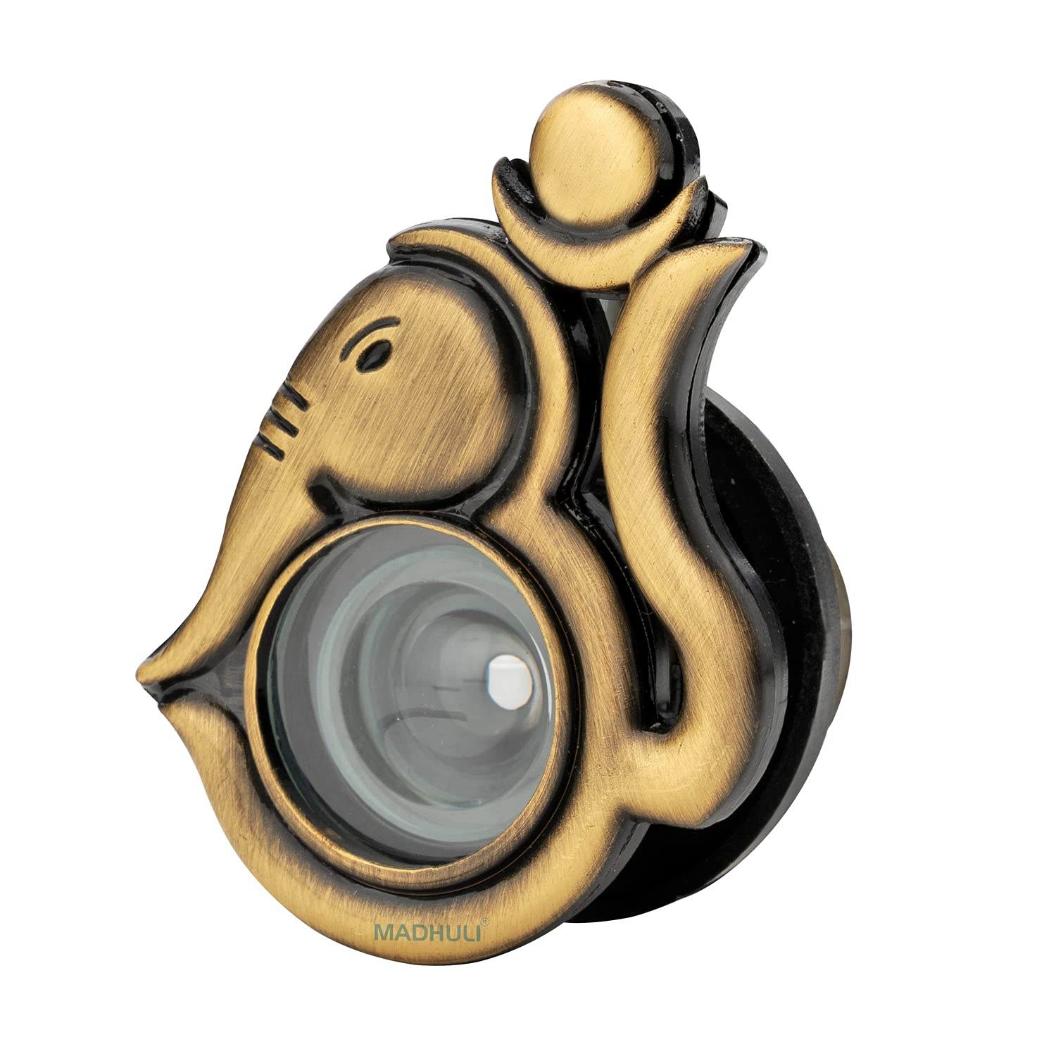 Madhuli Om With Ganpati Door Eye, Door Viewer, Antique Door Eye, 180 Degree Ultra Clear Door viewer, Antique Brass Finish Door Viewer For Safe and Secure Home (B092SKDJ2V) Amazon Price History, Amazon Price Tracker