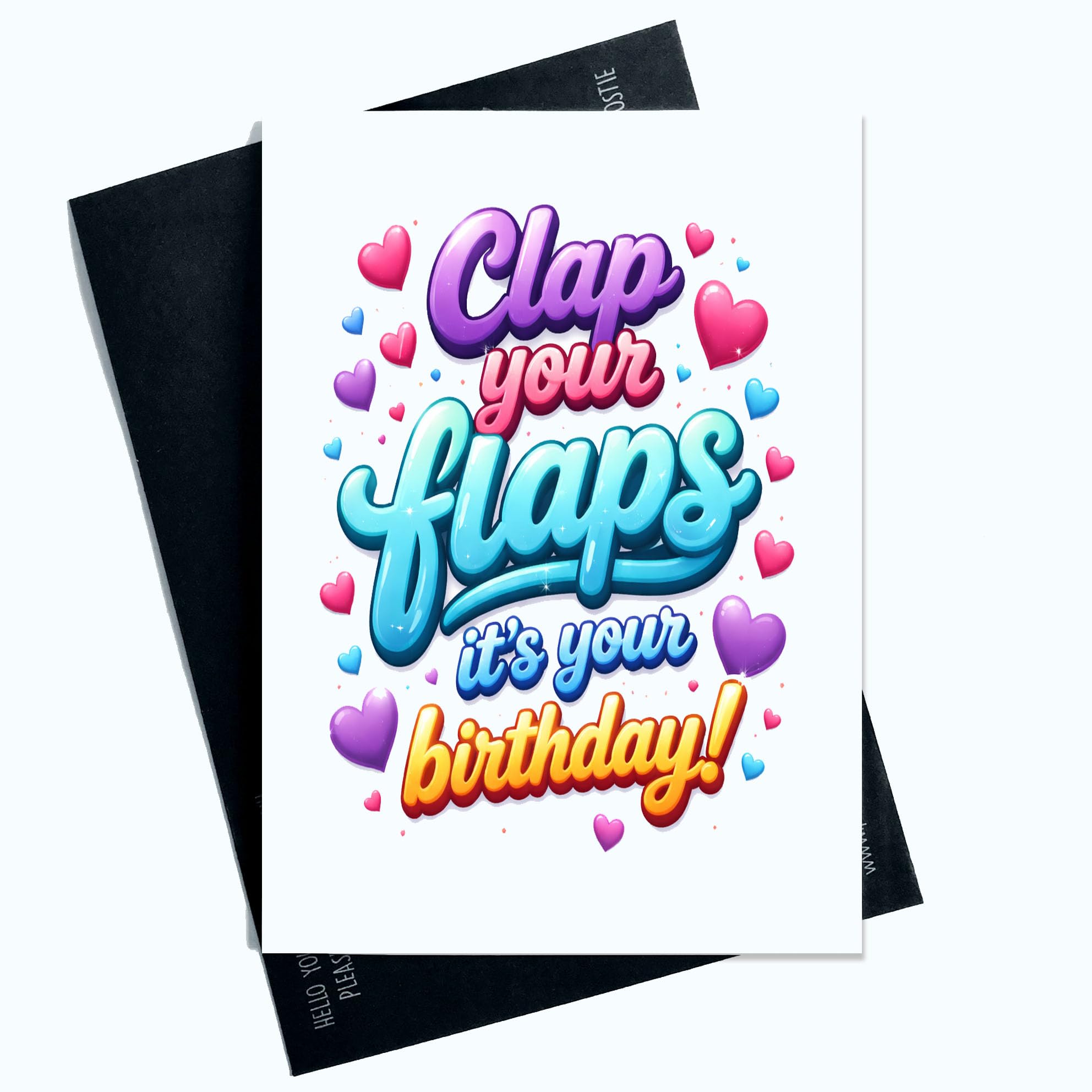 Peachy Antics Funny Birthday Card – Clap Your Hands It’s Your Birthday – Humorous Birthday Card for Sister, Mum, Best Friend or Work Colleague – Novelty Joke Birthday Greeting Card – SP462