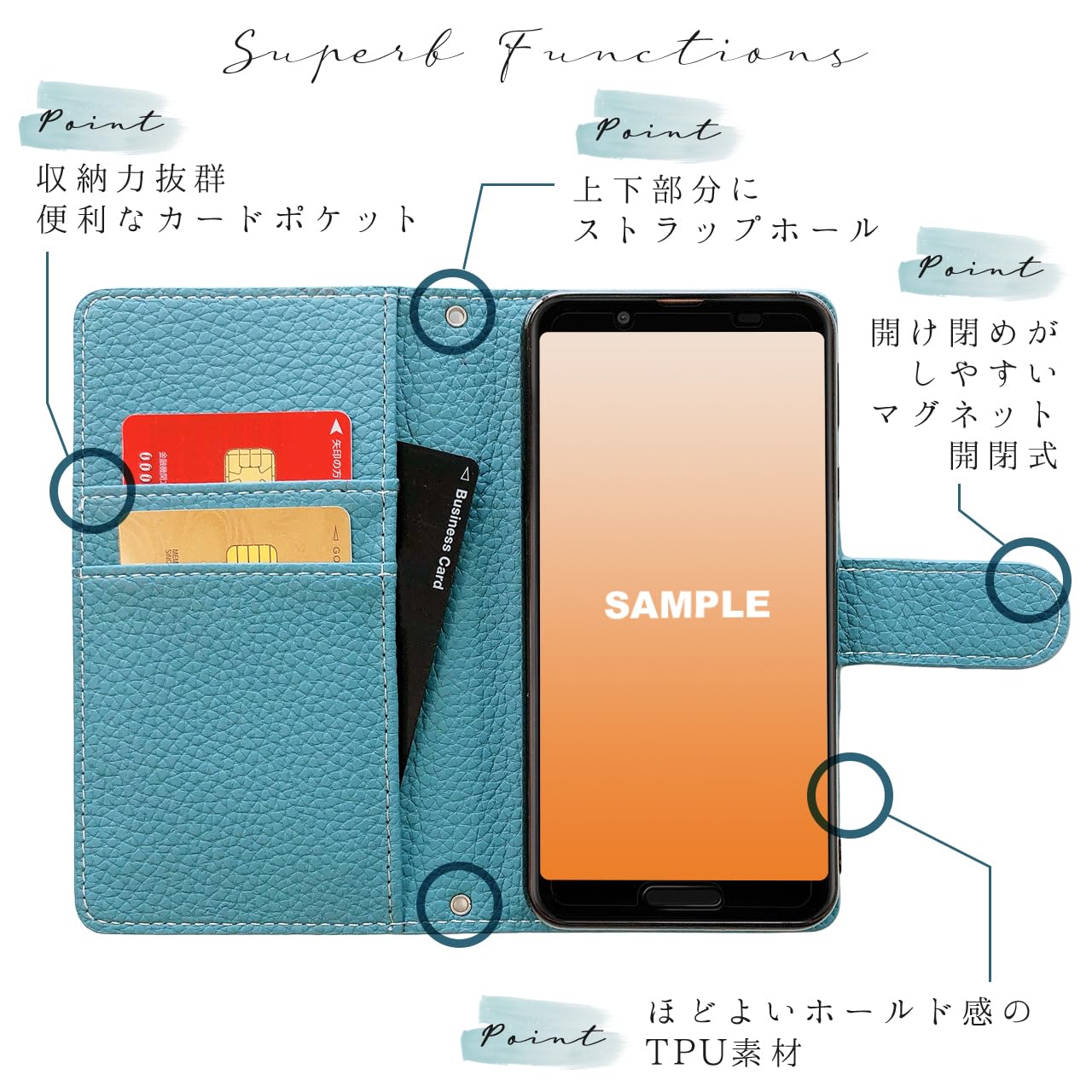 Amazon.co.jp: Galaxy Note10+ SC-01M SCV45 ケース 手帳型ケース 