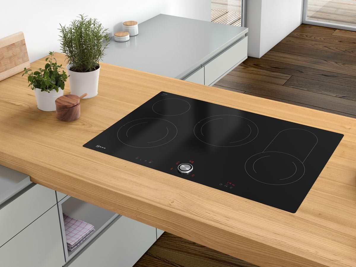 NEFF T18PT16X0 electric hob installed in a modern kitchen setting