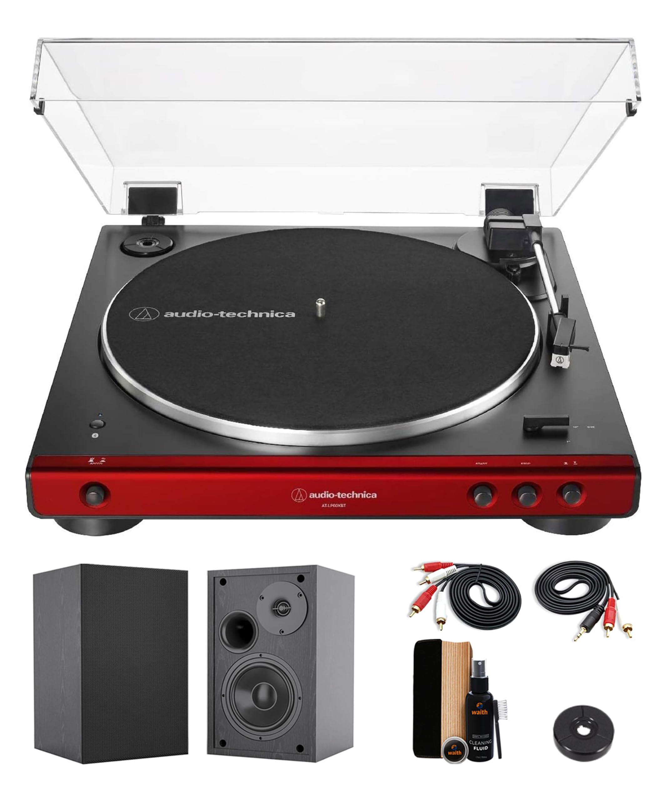 Amazon.com: Audio-Technica AT-LP60XBTRD Belt-Drive Stereo