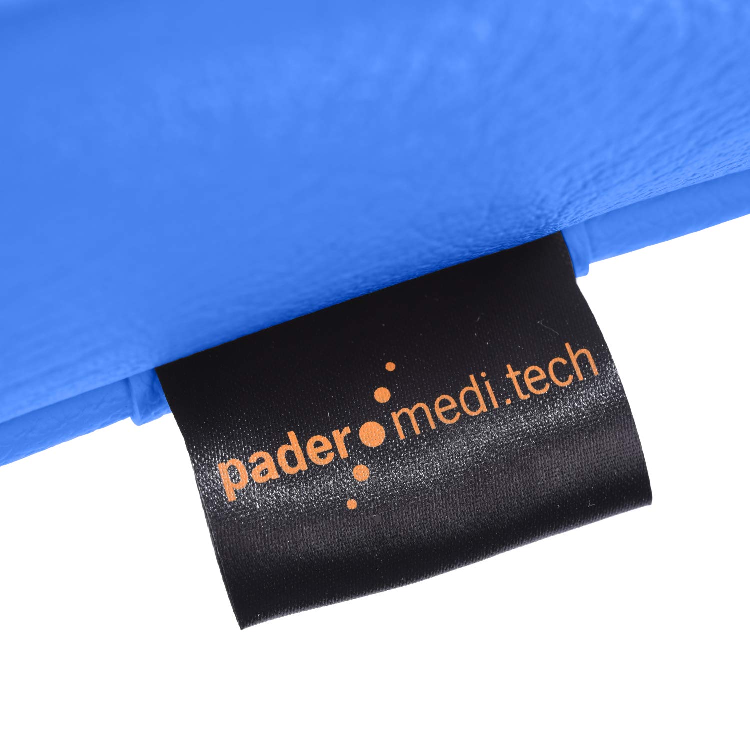 Pader Medi Tech Halbrolle I Knierolle aus Polyetherschaumstoff I Lagerungsrolle mit Kunstlederbezug und Kedernähten I 50 x 18 x 9 cm I in 20 Farben verfügbar (Eisblau)