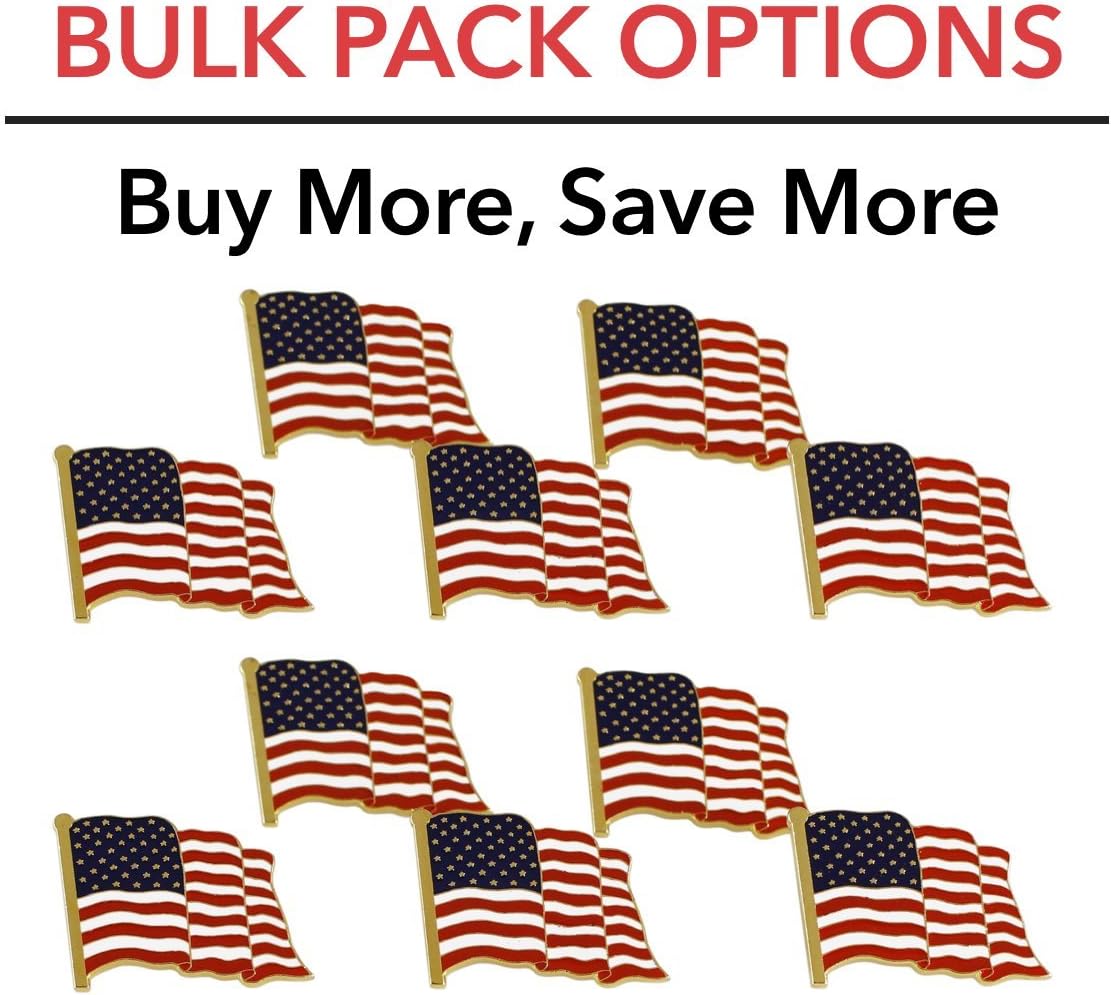 American Flag Lapel Pin Proudly Made in USA (1 Piece) image 5