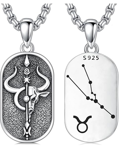 SIMONLY Zodiac Necklace 925 Sterling Silver Constellation Necklace Zodiac Sign Necklaces Horoscope Jewelry Christmas Birthday Astrology Gifts for Women Men Unisex