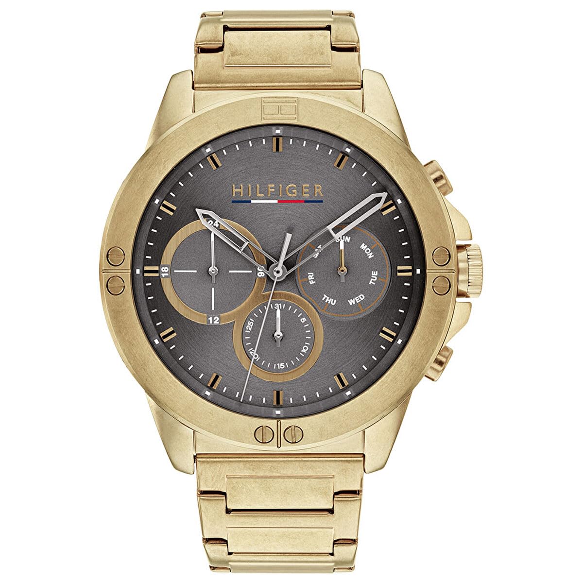 Tommy Hilfiger Gold Mens Multi Dial Watch Harley 1791891