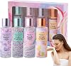 Body Fragrance, 4 Fragrances Romantic Perfume, Long Lasting Mist Perfume, Non-Irritating Long Lasting Perfume, Multi-Purpose Spray Fragrance, Luxury Spray for Women, Girls, Body Hair