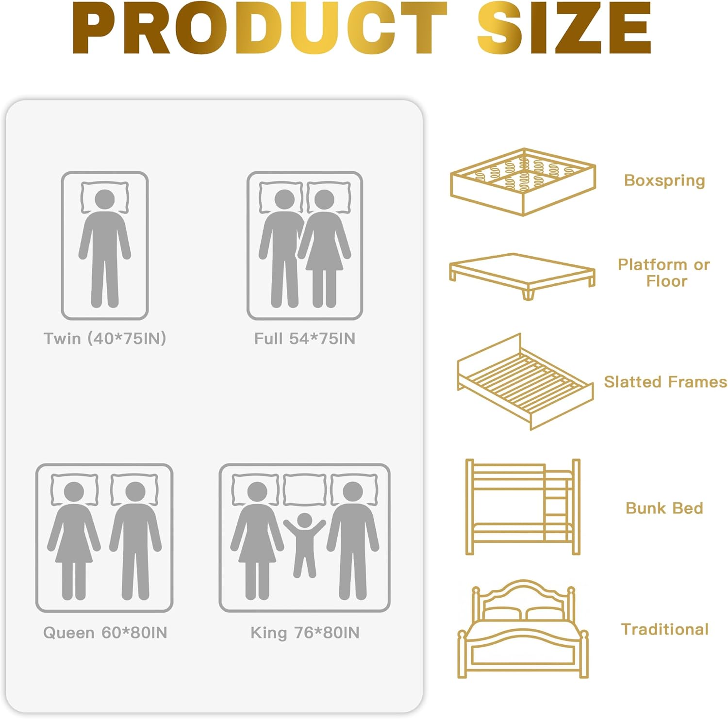 King Mattress, 14 Inch Hybrid King Size with Breezpet Layer, Memory Foam Mattress, Soft Support & Comfort, Cooling & Pressure Relief, CertiPUR-US Suitable for Under 130 lbs