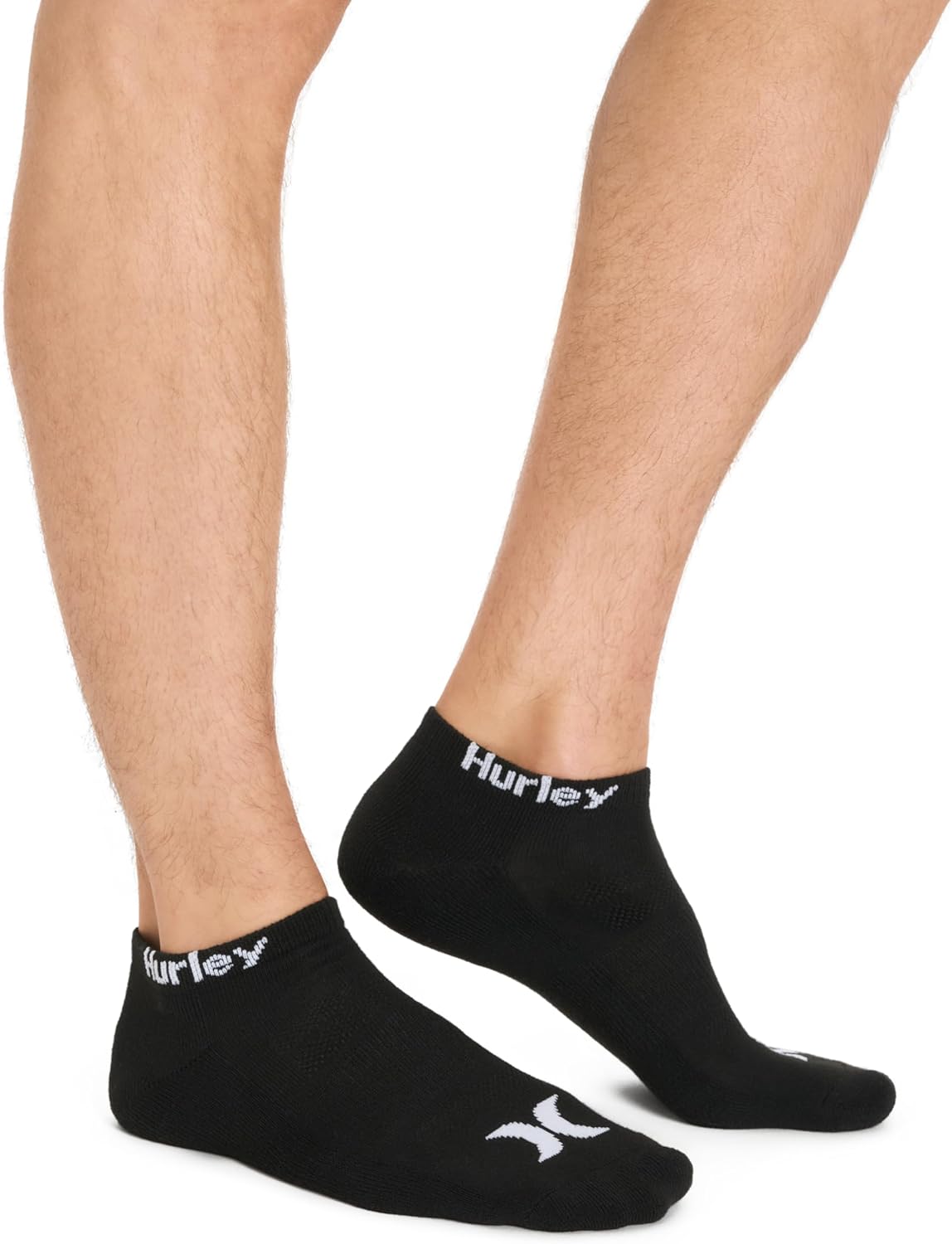 Hurley Mens 8 Pack Sport Cushioned Low Cut Socks - Image 4