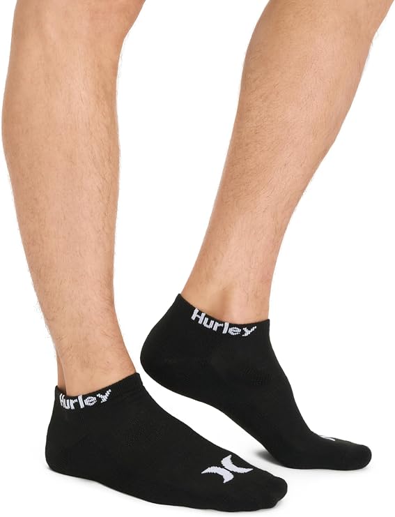 Hurley Men's 8 Pack Sport Cushioned Low Cut Socks Socks