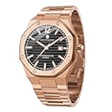 Automatic Mens Watches Self-Winding Mechanical Stainless Steel Watches for Men 50M Waterproof Luminous Date Classic Luxury Business Dress Wrist Watch Elegant Gifts for Men