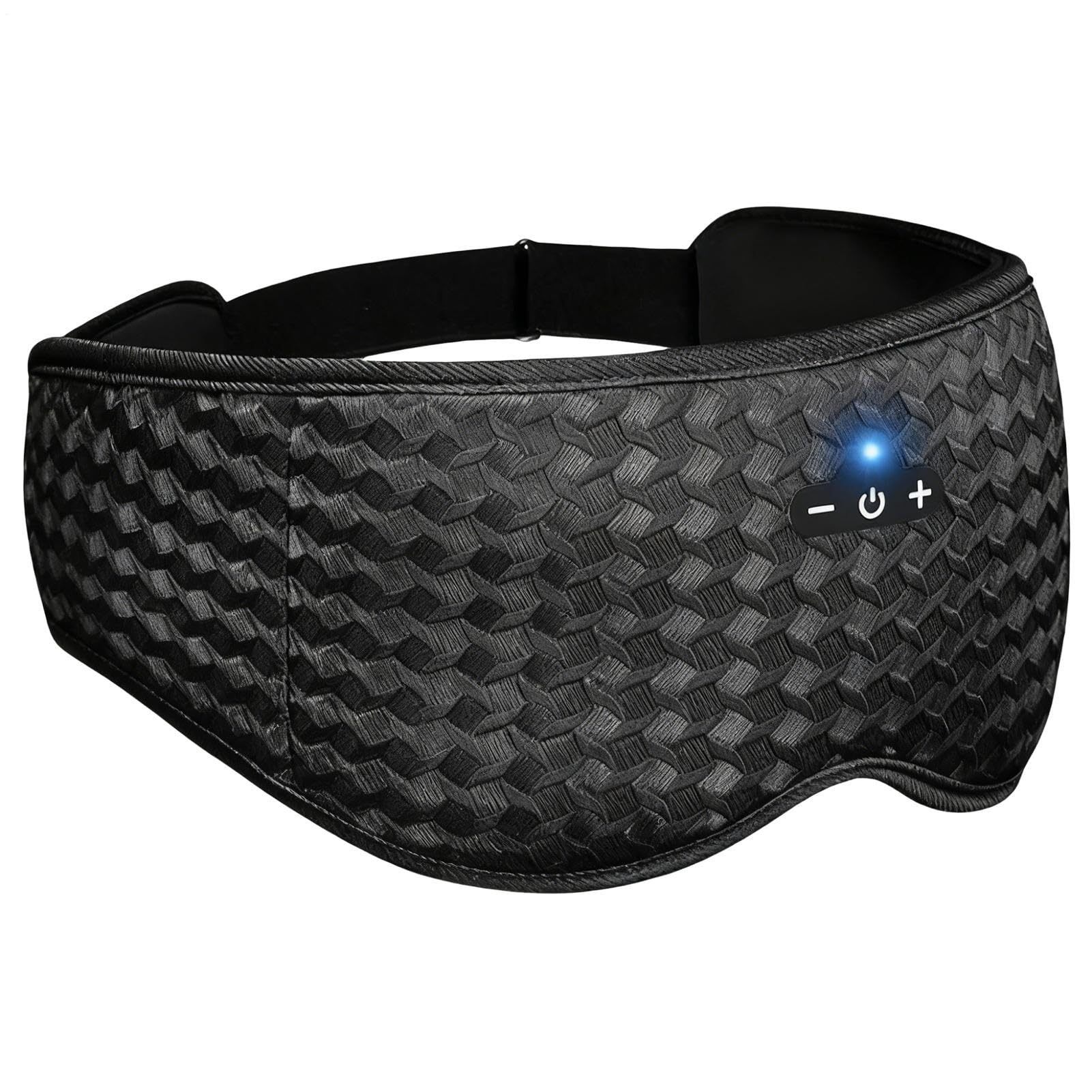 Auriculares para Dormir Bandas Ajustables para La Cabeza, Hebilla Segura y | Cubridor 3D Para Dormir Para Hombres y Mujeres, Viajes, Hogar y