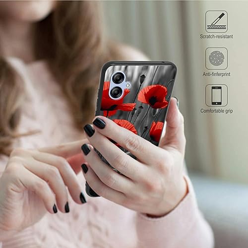 Miniatura 209 de Funda protectora para Samsung Galaxy A13 5G/A04S para Samsung Galaxy A13 5G/A04S, funda de silicona TPU suave con calavera de rosa, diseño elegante