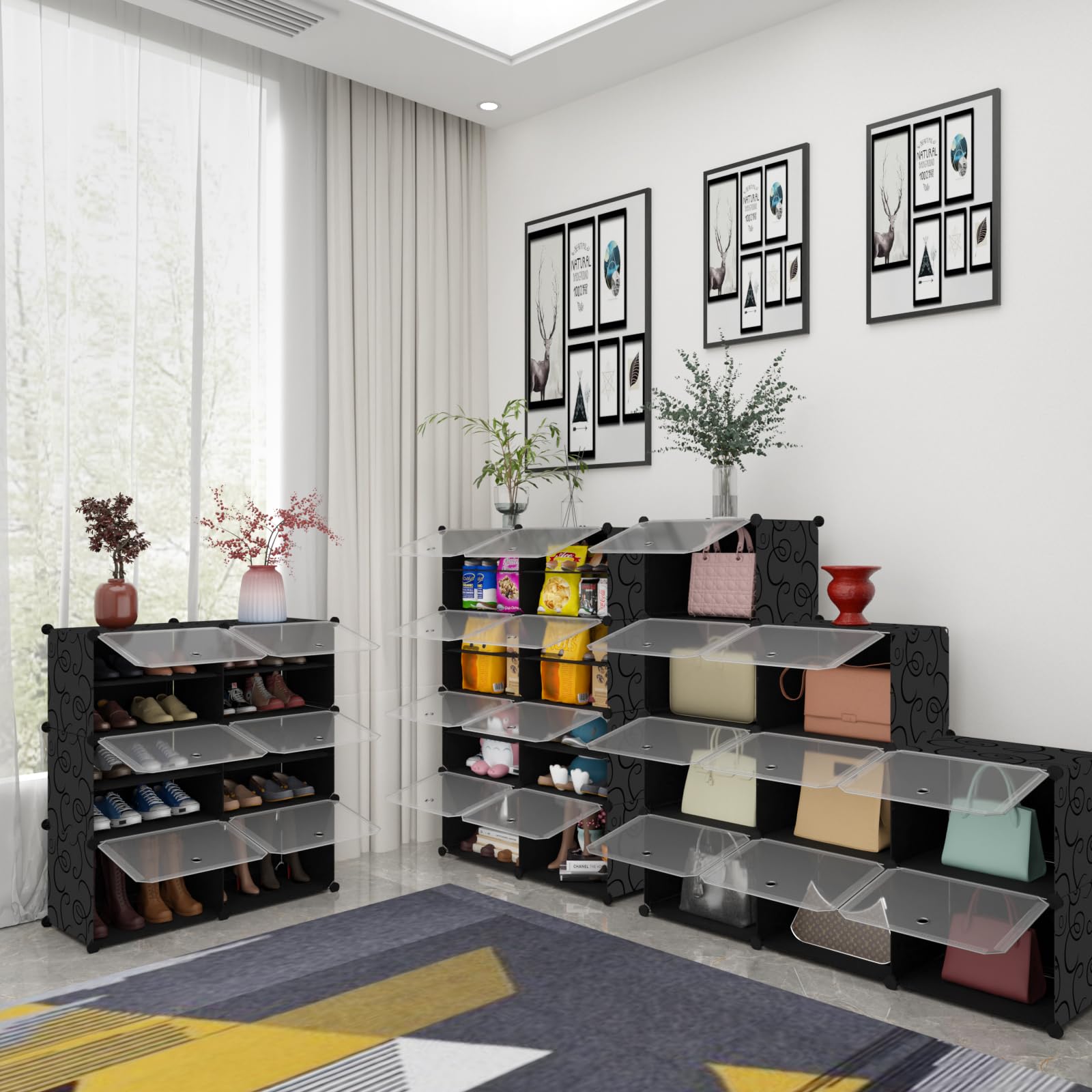 Boîtes À Chaussures Empilables - Organisateur De Chaussures Transparent