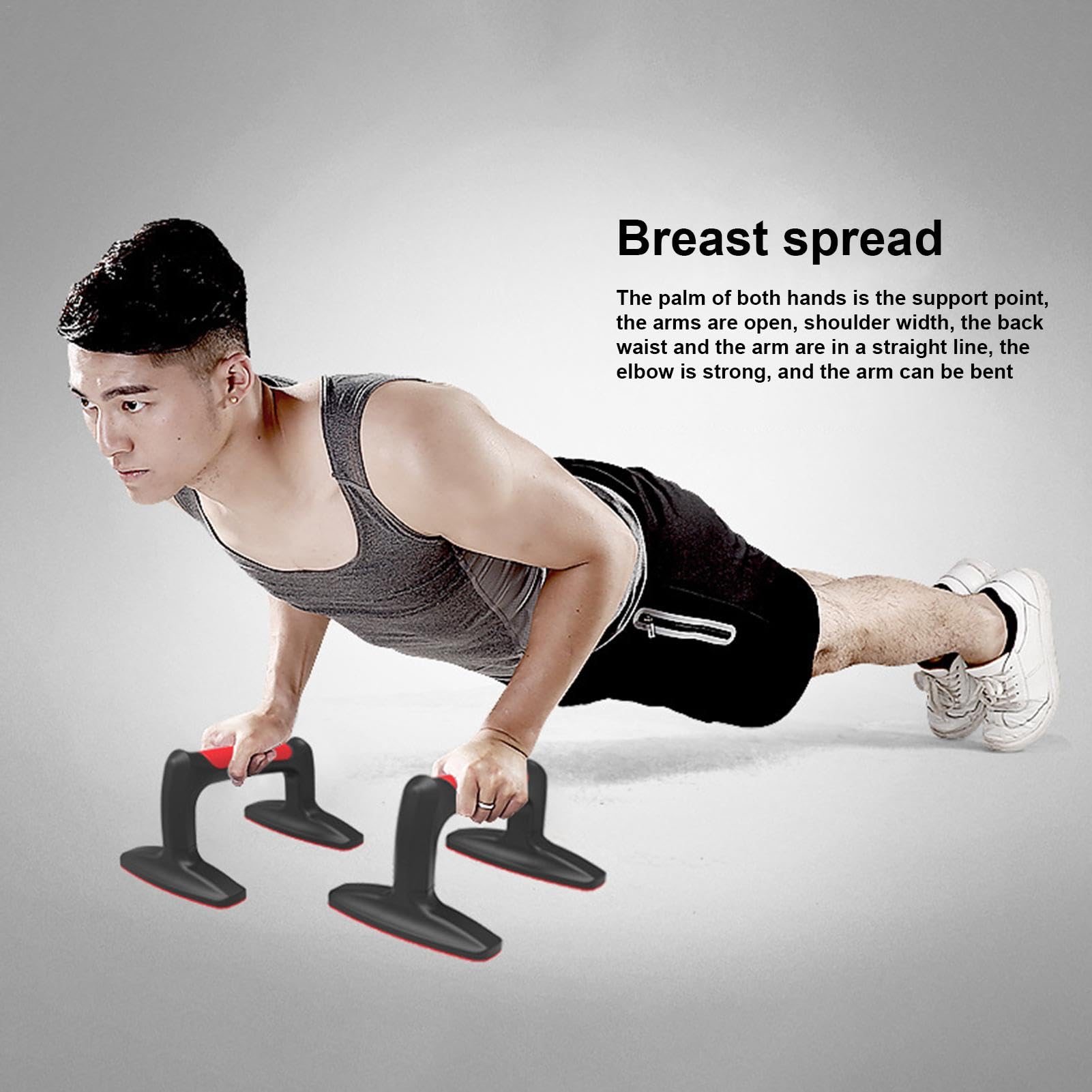 Up Bar Handle - Up barrs Strength Training | Workout Stands With Ergonomic -up Bracket Board | Portable For Home Fitness Training | Up Stands Handle For Floor Workouts