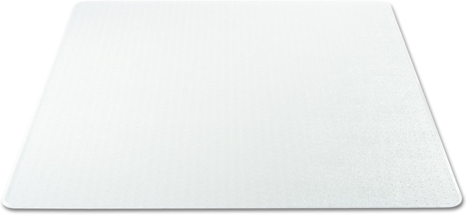 deflecto SuperMat Frequent Use Chair Mat Medium Pile Carpet Beveled 46 x 60 Clear