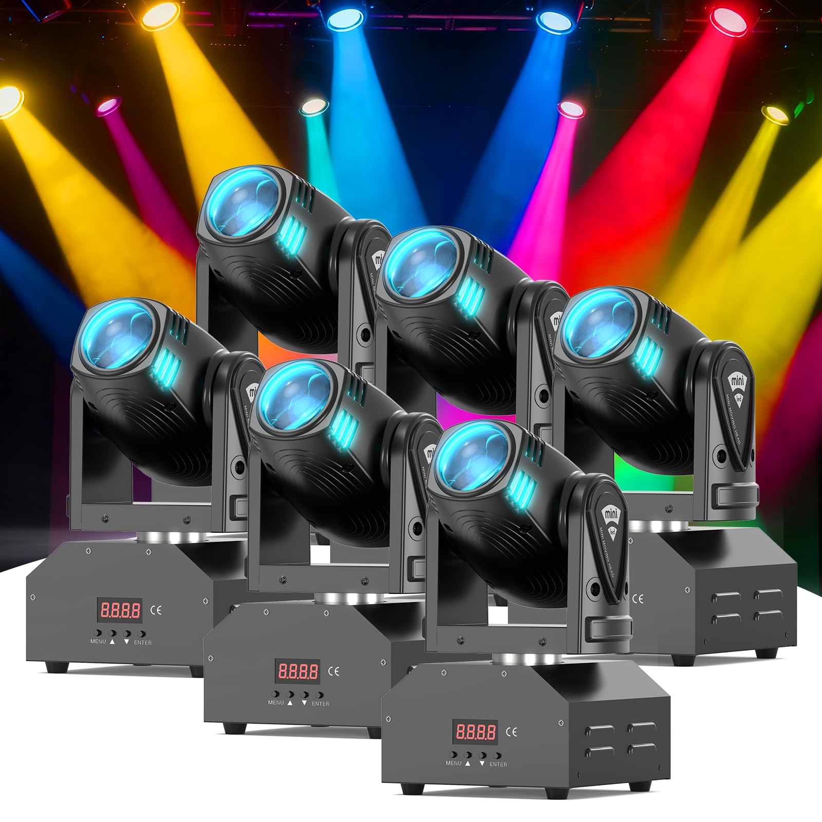Amazon.com: U`King LED Moving Head Light RGBW Beam Lights with DMX