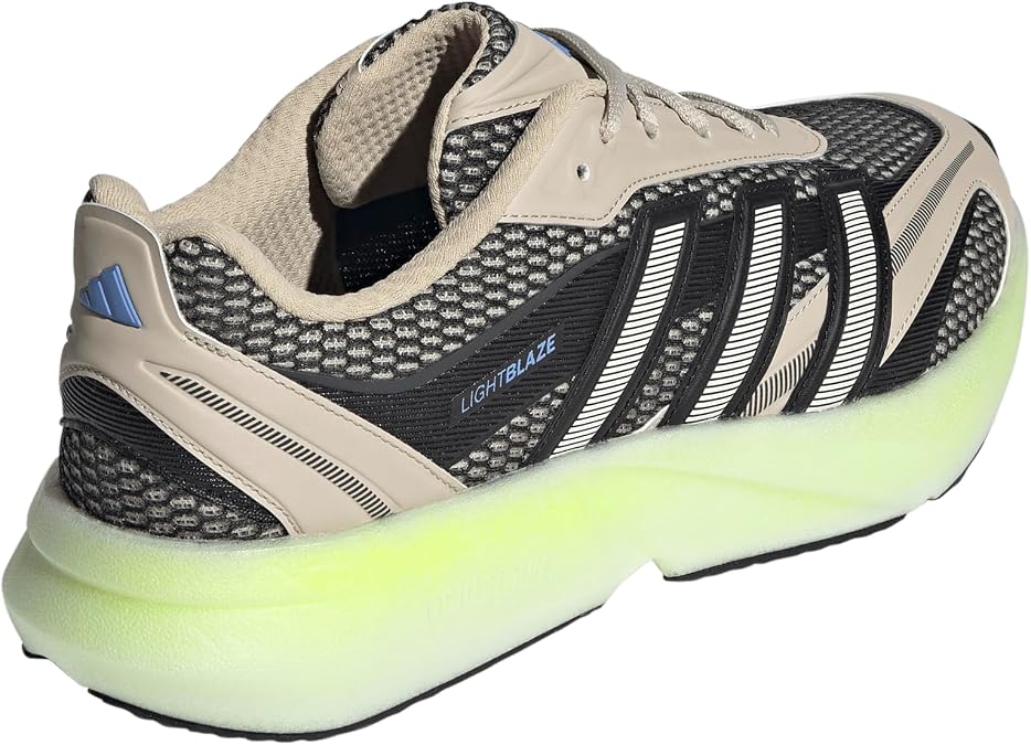 adidas Mens Lightblaze Glow Lace Up Sneakers Shoes Casual - Silver