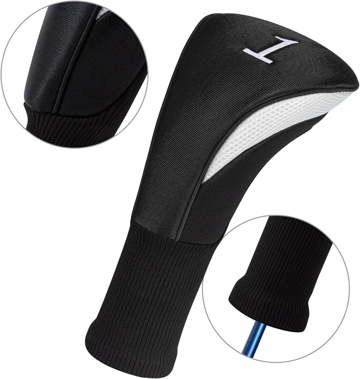 Wood Headcover Golf Club Covers Driver Headcovers Nylon Head Covers Designed to Fit All Woods - 3/4/5/6 Pack/Set Golf Accessories Suitable for Men and Women