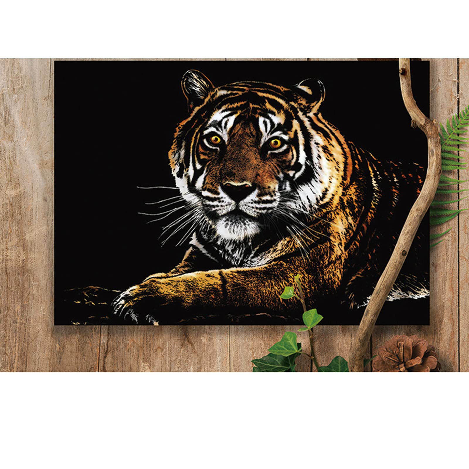 スクラッチアート オリジナル 龍と虎 縁起物 原画 一点物 太古の森の龍(オリジナルスクラッチアート原画) | YUKO's ART