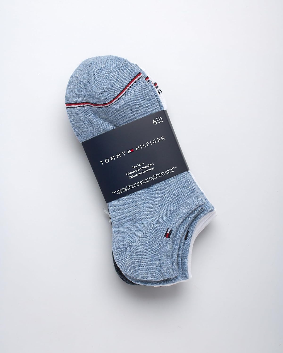 Tommy Hilfiger Mens Ankle Socks - 5 Pack/6 Pack Cotton Blend Moisture Wicking Low Cut Mens Athletic Socks with Arch Support