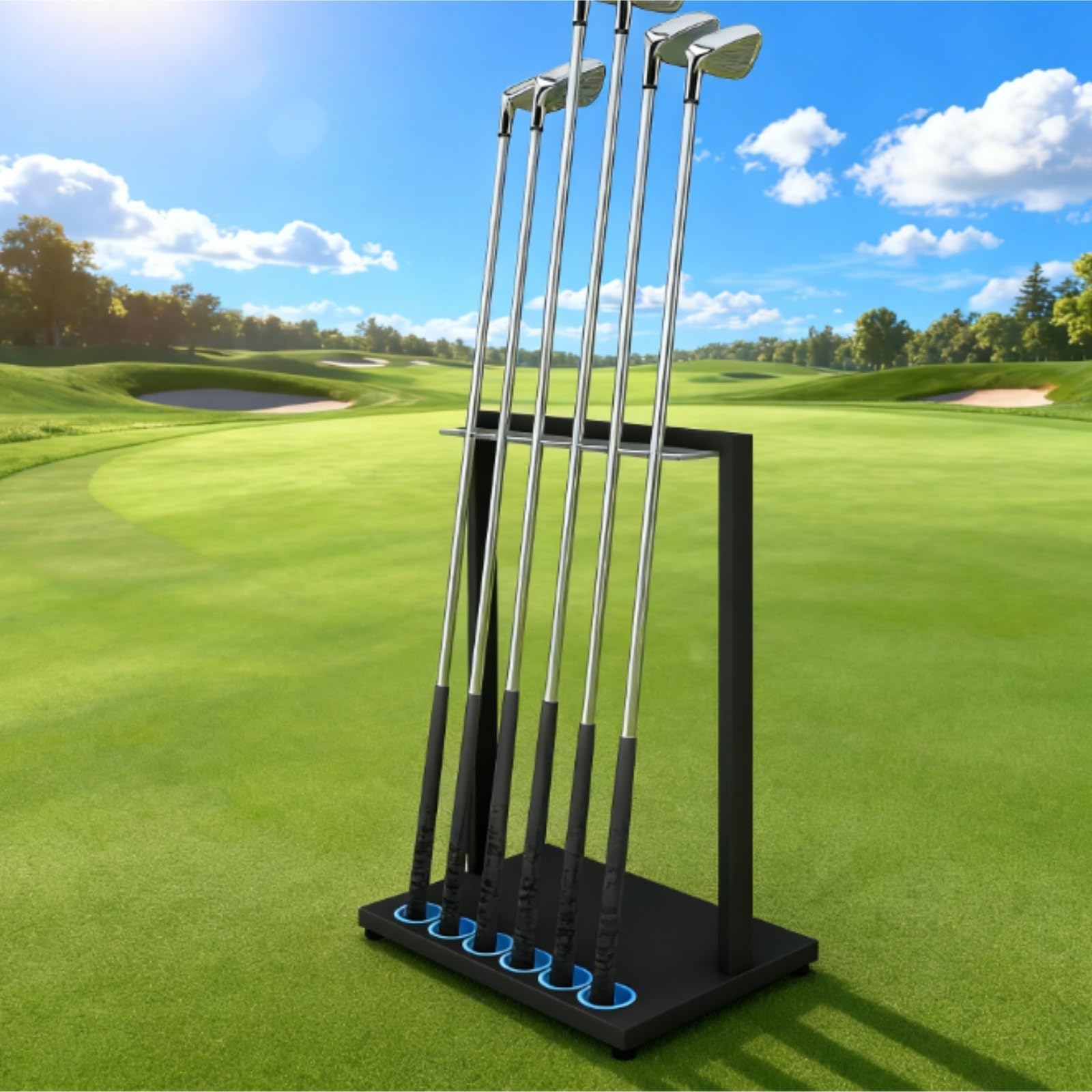 Aufbewahrung Ständer Hält 6 Clubs Golf Putter Stand Club Halter Boden Display Rack Organizer Golfschlager