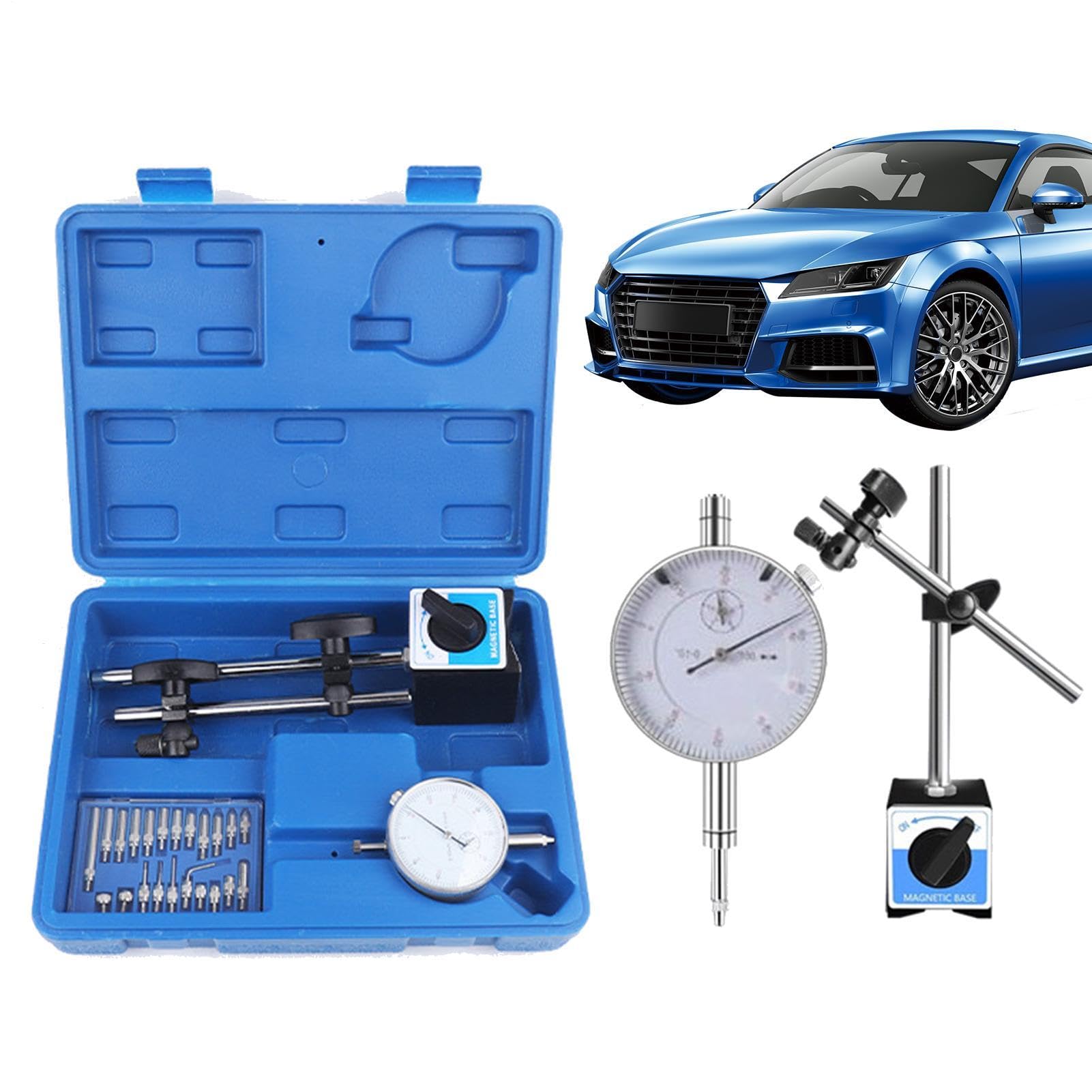 Digitaler Messschieber – Imperialer Messschieber 0 – 1 Zoll mit Magnetbasis | Zifferblatt für 3D-Drucker Automobil, Labor, Drehmaschine, Werkstatt, Schreinerei, Maschine