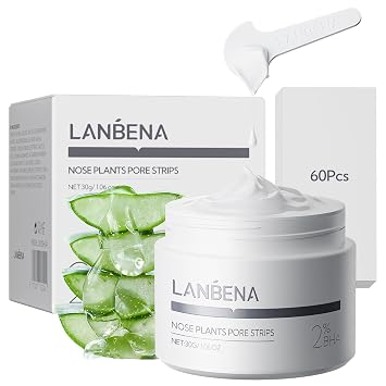 LANBENA Blackhead Remover Mask (1.05OZ) & Vitamin C Face Mask (1 Pack)