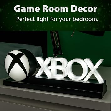 Paladone Xbox Icons Light, Dynamic and Standard Lighting Modes, Licensed Xbox Gaming Desk Accessory Game Room Decor and Gift for Gamer