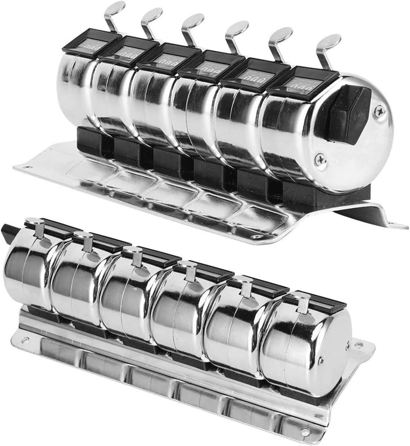 Stainless Manual Clicks Counter Handheld Mechanical Count Tool with Resets Knob for Sports Scoring Scientific Research Manual Metal Counter