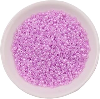 YUXINYUAN 720pcs 2mm Espaciador de Cuentas de Semillas de la Mano Bricolaje for Bolsas Ropa Pulseras Accesorios de Costura Costura (Color : 168 Lila)