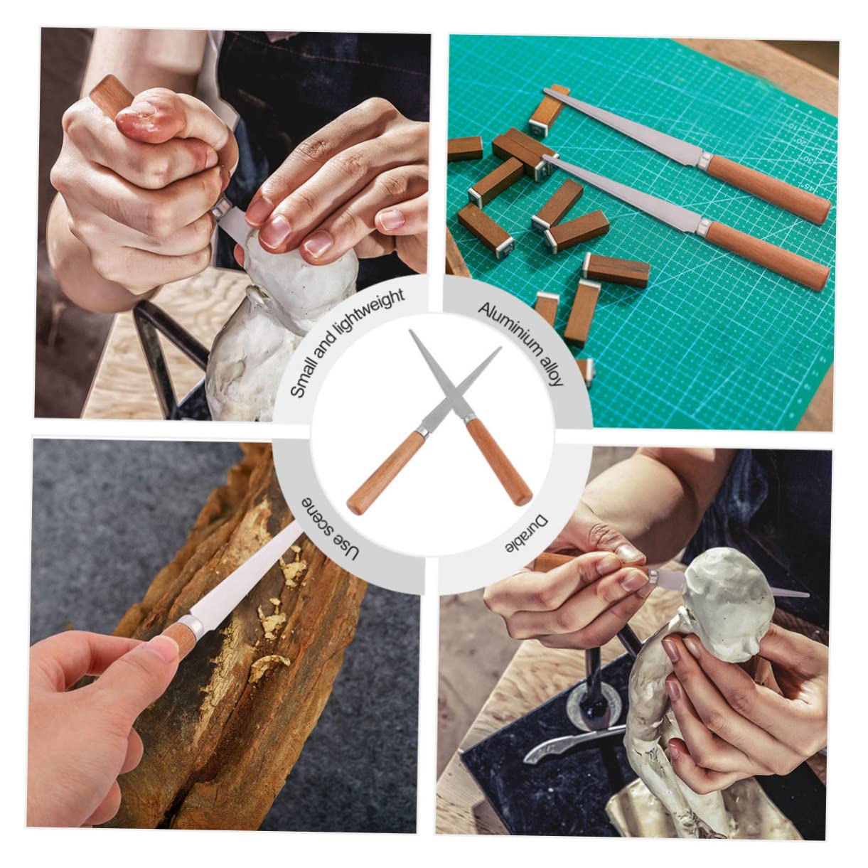 VILLCASE 30stücke Teiliges Mit Holzgriff Professionelles Werkzeug Zum Schnitzen Modellieren Und Bearbeiten Von Polymer Für Künstler Und Sculptoren