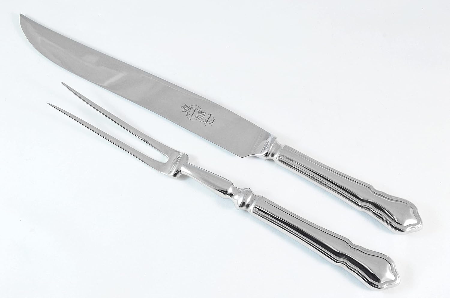 Dubarry Stainless Steel 2 Piece Carving Set Cased Made In Sheffield England