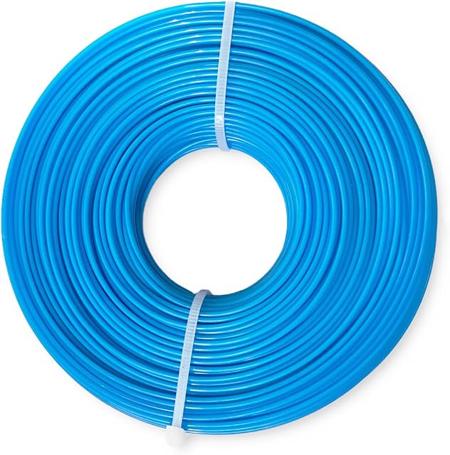 Strimmer Line, Strimmer Wire 1.6mm x 100m, for Garden Electric Lawn Trimmer, Blue Round Nylon Strimmer Spool