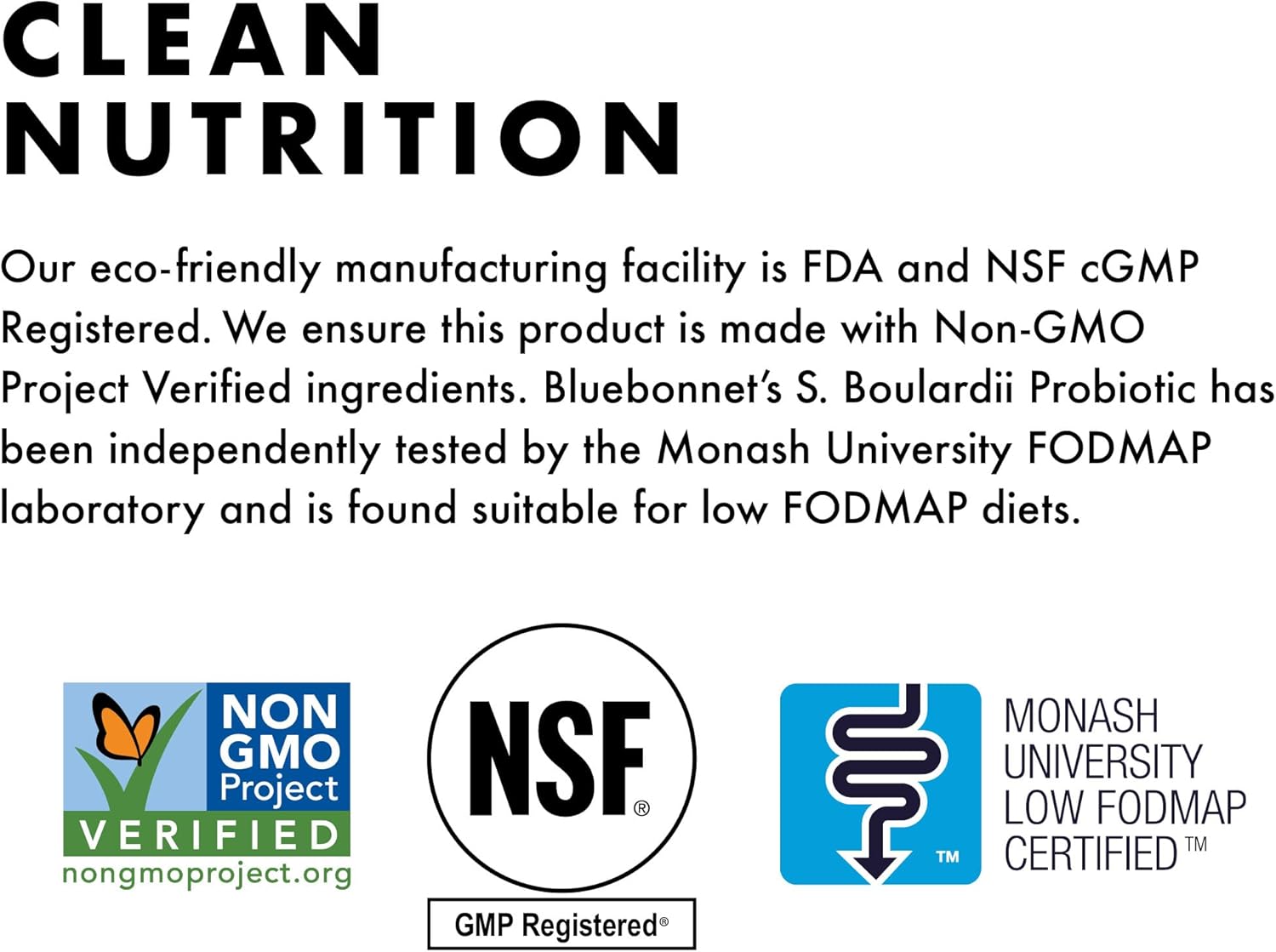 BlueBonnet Nutrition S. Boulardii Probiotic 10 Billion CFU^ w/Prebiotic Sunfiber – Shelf Stable - for Women & Men Digestion, Gut, Mood* - Non-GMO, Vegan, Free of Gluten, Dairy & Soy - 30 Servings - Image 6