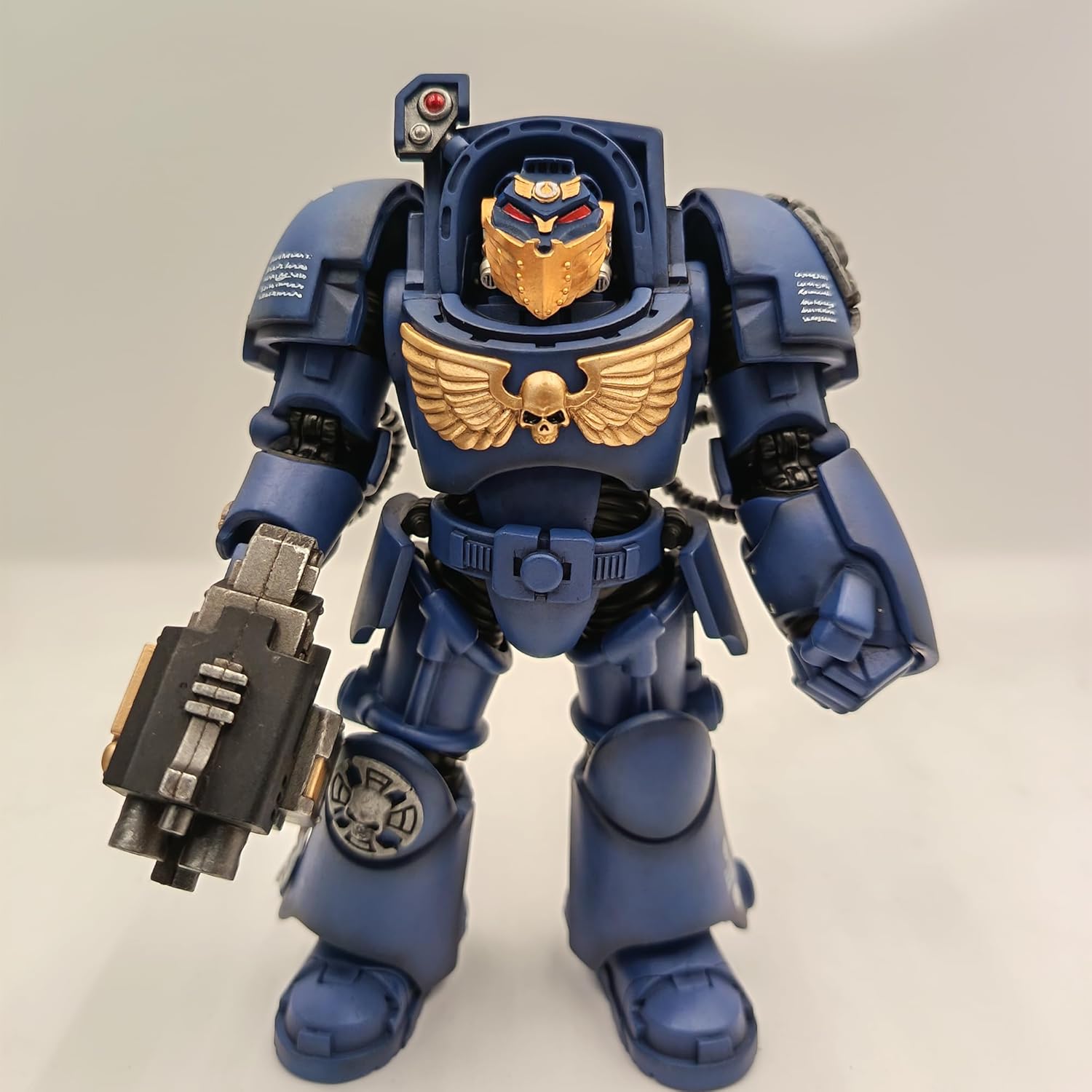 WH Parts Helmet 02 Accessories U - Librarian in Terminator Armour - PVC Soft Rubber Model Accessories Applicable to JOYTOY Products - Age 15 +