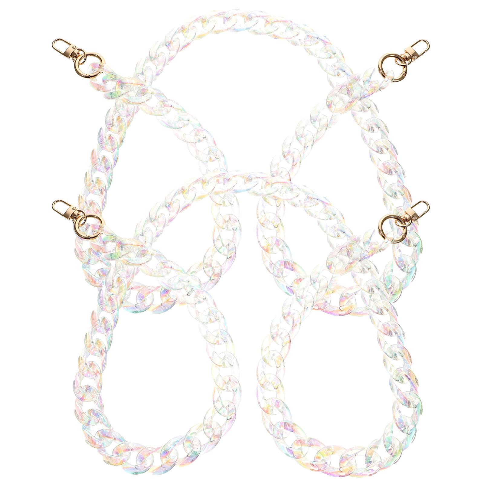 Cadena de acrílico para bolso SHINEOFI con dos asas de diseño moderno