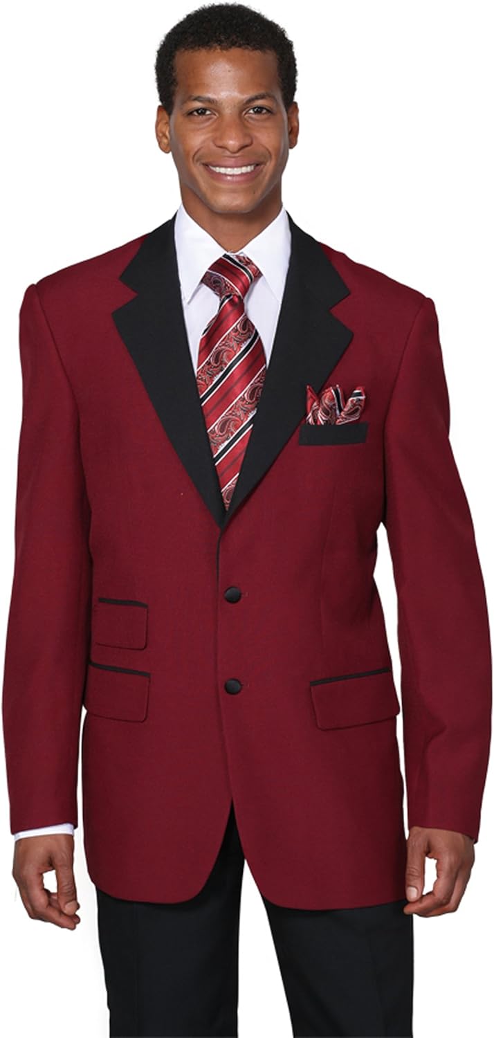 Men's Single Breasted Two Tone High Fashion Suit 7022-BGD-48L