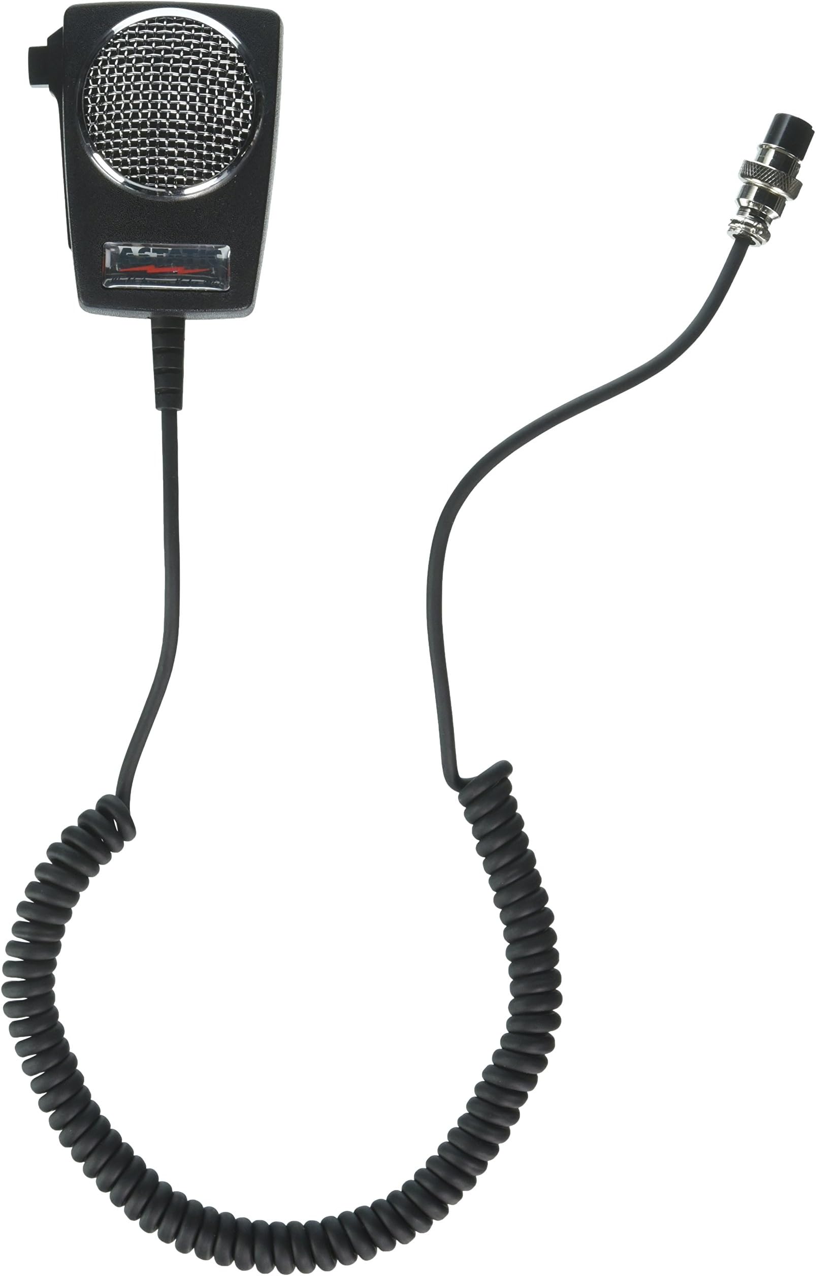 Astatic 302-10005 D104M6B Amplified Ceramic Power 4-Pin CB Microphone, Black