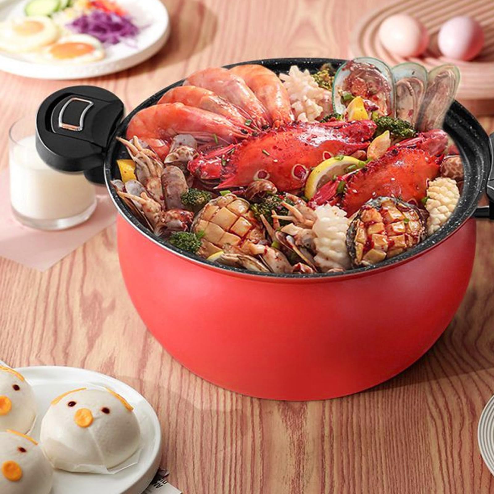 Olla a presión de Capacidad, Olla Resistente a los arañazos, Utensilios de Cocina de Hierro Grueso eficiente, Accesorio de Cocina, Olla a presión