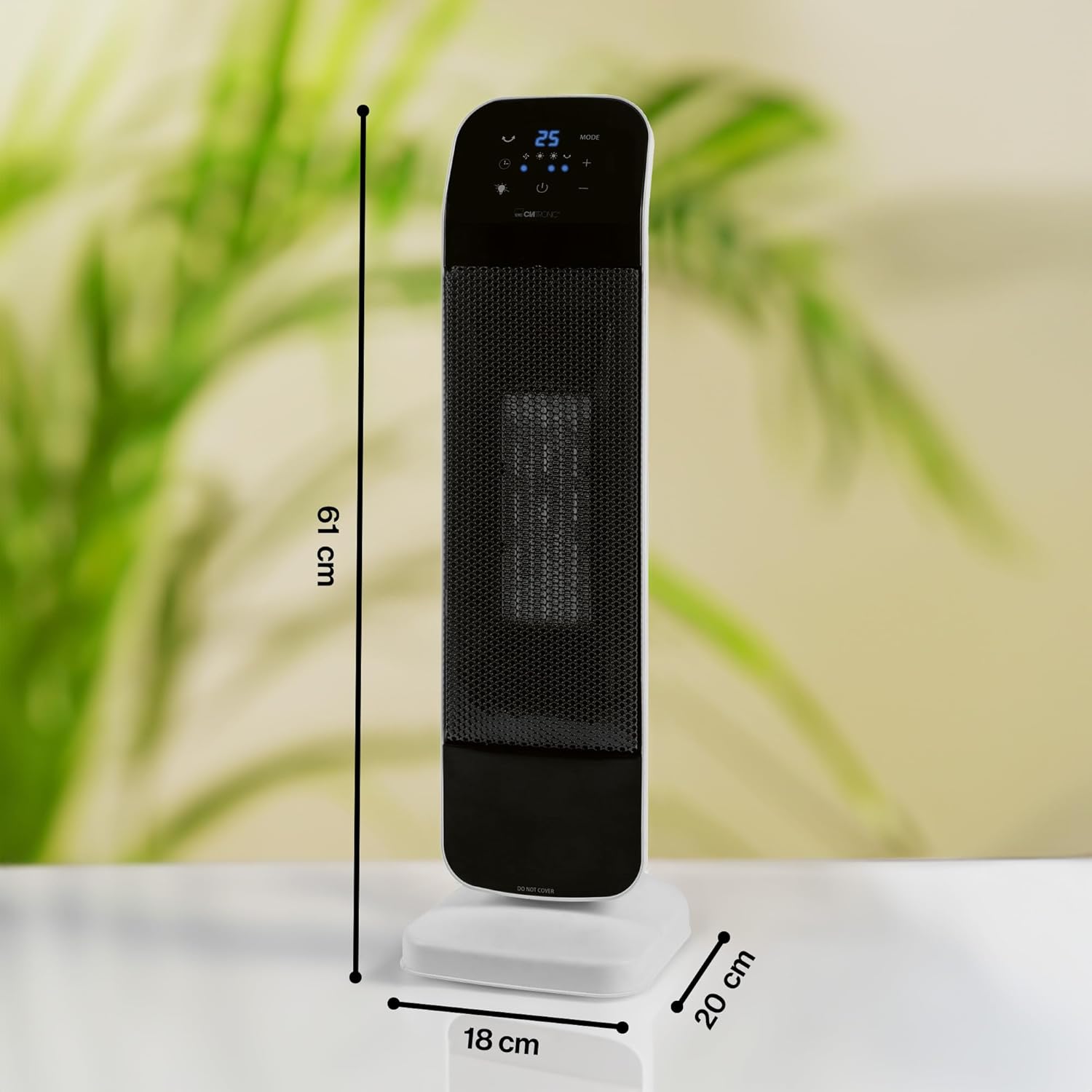 Dimensions of the Clatronic HL 3763 Ceramic Fan Heater