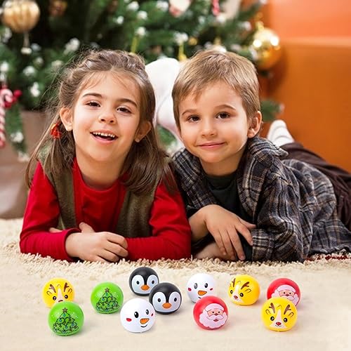 Miniatura 5 de 3 otters 25 piezas de juguetes de Navidad para tirar hacia atrás, relleno de calcetines de Navidad, figura de autos de juguete, regalos de fiesta de