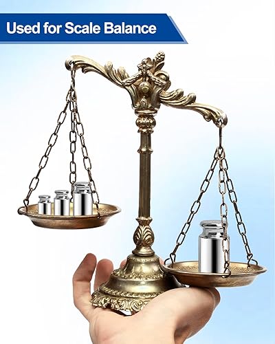 Miniatura 23 de UCEC Pesas de calibración para báscula digital, juego de pesas de calibración, 0.04 oz 0.07 oz 0.18 oz 0.35 oz 0.71 oz juego de pesas con caja
