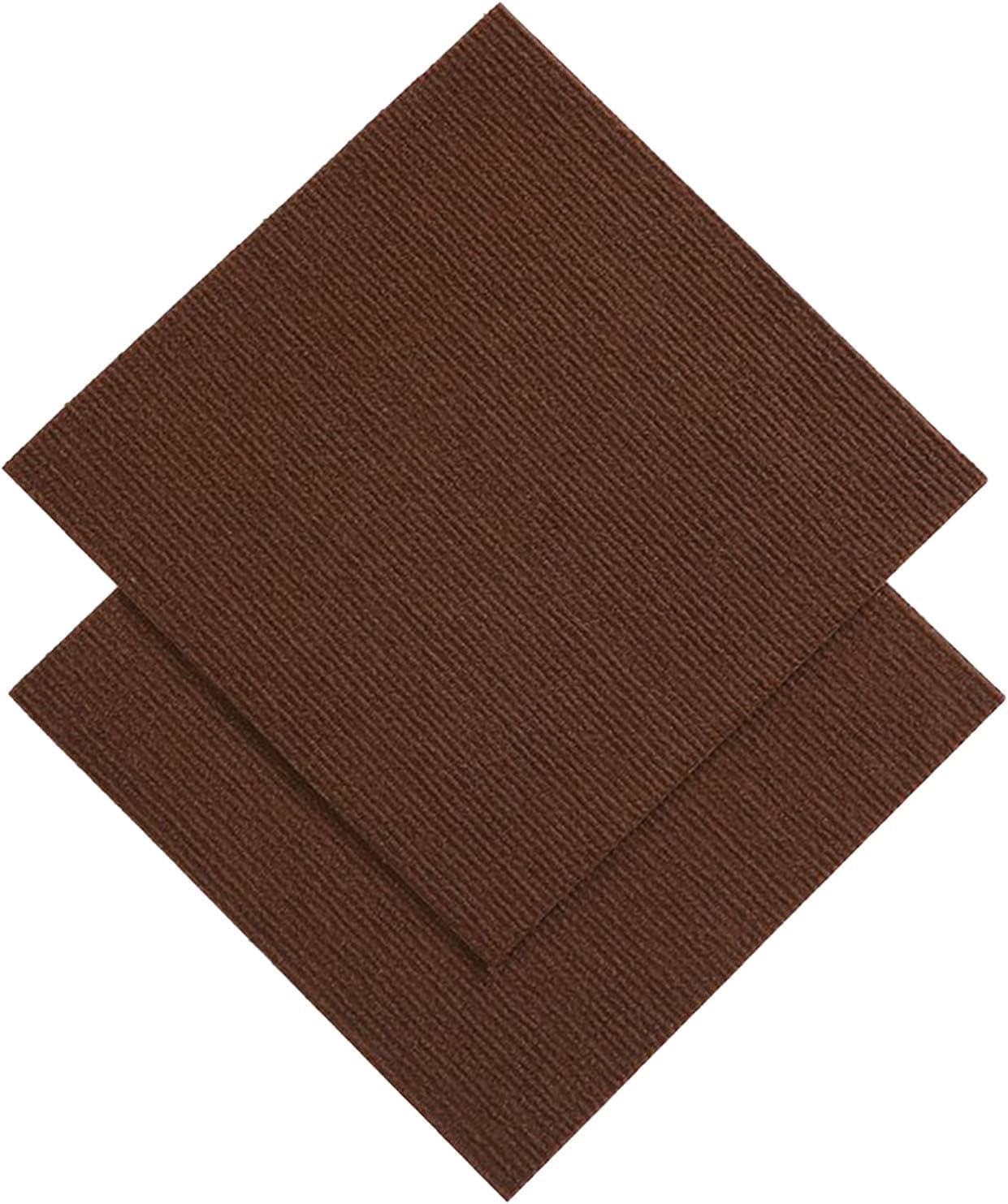 Samoprzylepne płytki dywanowe 30 cm dźwiękoszczelne samoprzylepne płytki dywanowe, 20 sztuk wielofunkcyjne maty podłogowe, odklejane i przyklejane, można prać ręcznie(Dark Coffee)