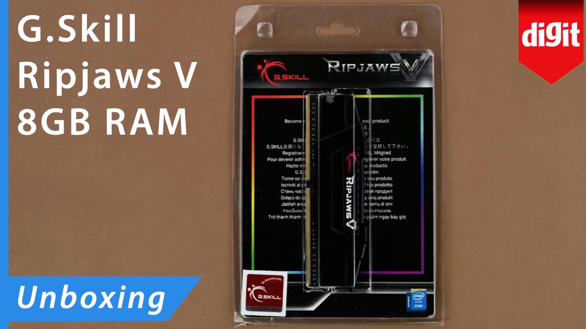 G.Skill Ripjaws V 8GB DDR4 3200MHz Desktop Memory RAM