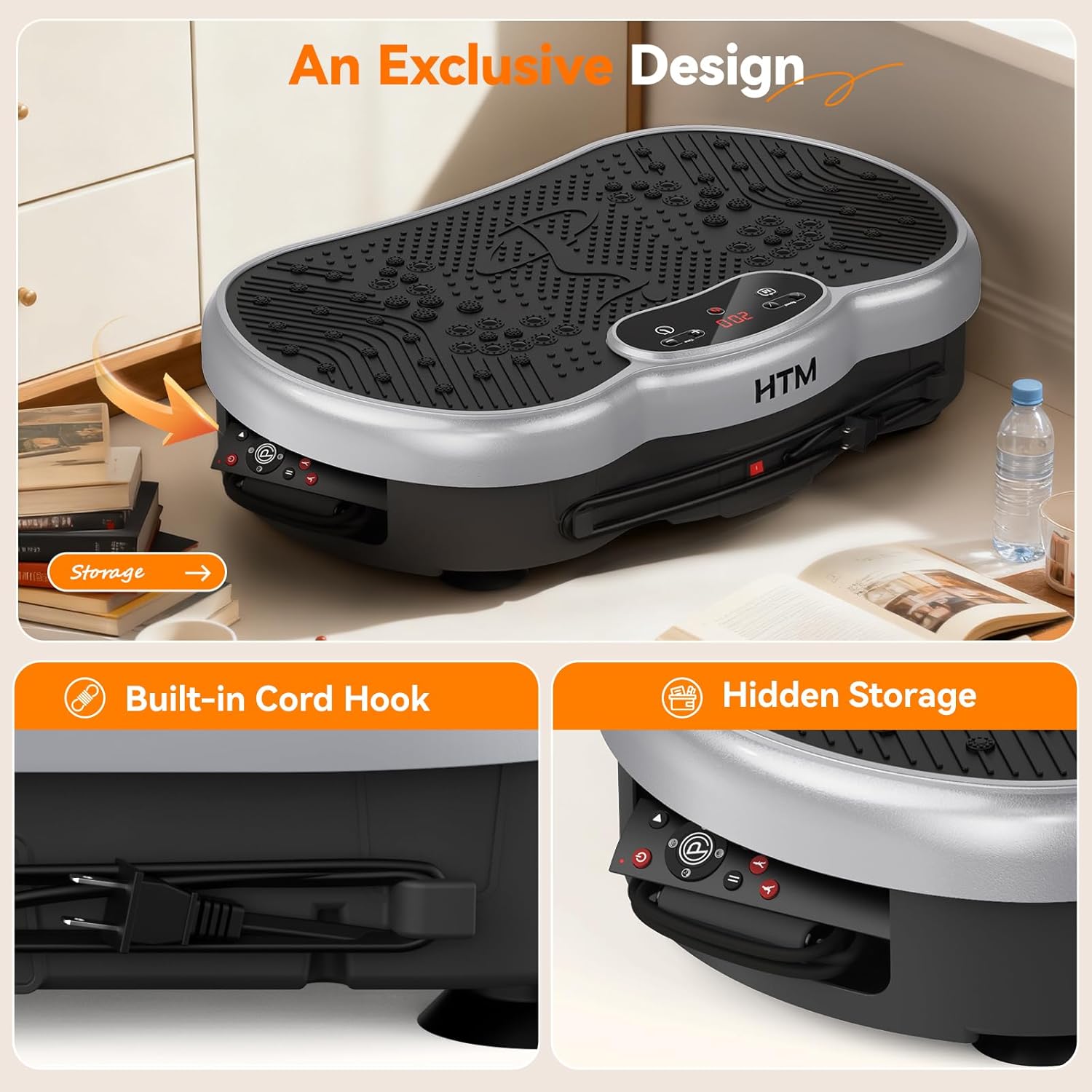 Vibration Plate Exercise Machine - 300 Lbs Weight Capacity, ...