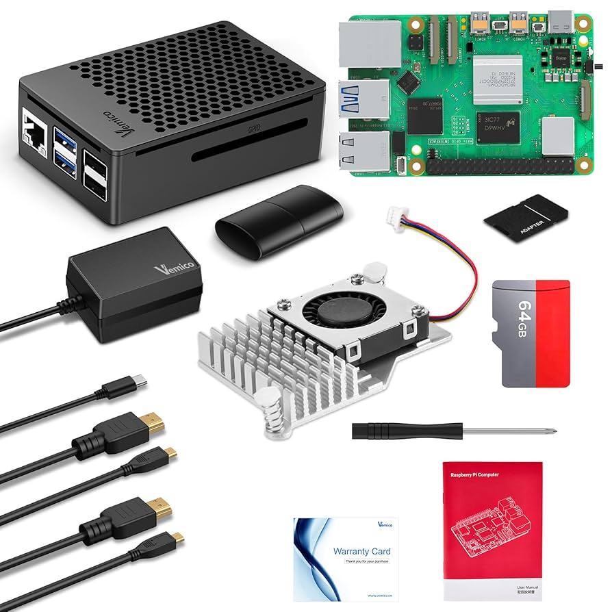 新品　Vemico Raspberry Pi5 16GB Kit Amazon.com: Vemico for Raspberry Pi 5 16GB Kit with Pi 5