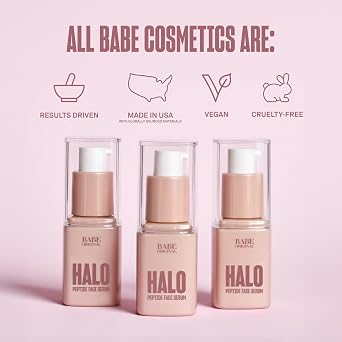 Babe Original Halo Peptide Face Serum for Hydrated, Plump Skin