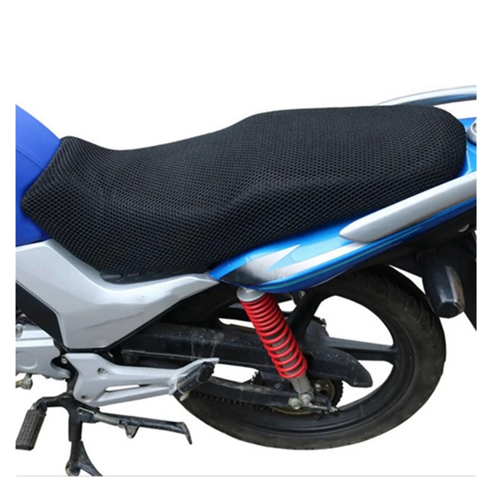 Coprisedili per moto Per Moto in Per rete 3D traspirante per coprisedile antiscivolo per quattro stagioni per scooter per cuscino coprisedili(L-73x47cm)