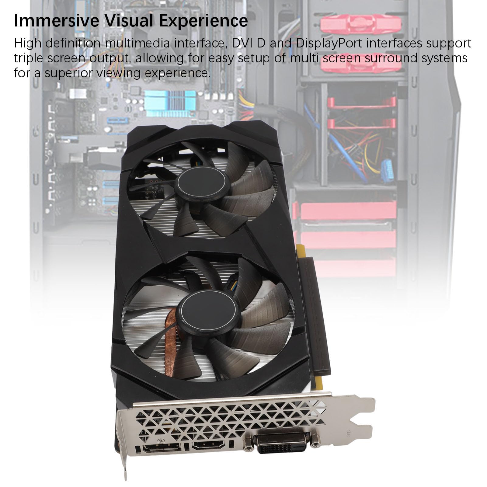 1660 Super, Scheda Grafica da Gioco da 6 GB per Computer PC, Materiale in Alluminio, Esperienze di Gioco e Intrattenimento Stabili con Dissipazione del Calore Migliorata,